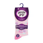 Gentle Grip 6 Pack Womens Patterned Non Elastic Cotton Socks
