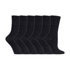 Sock Snob 6 Pack Womens Non Elastic Loose Top Bamboo Socks