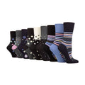 Gentle Grip 9 Pack Womens Soft Breathable Bamboo Non Elastic Dress Socks