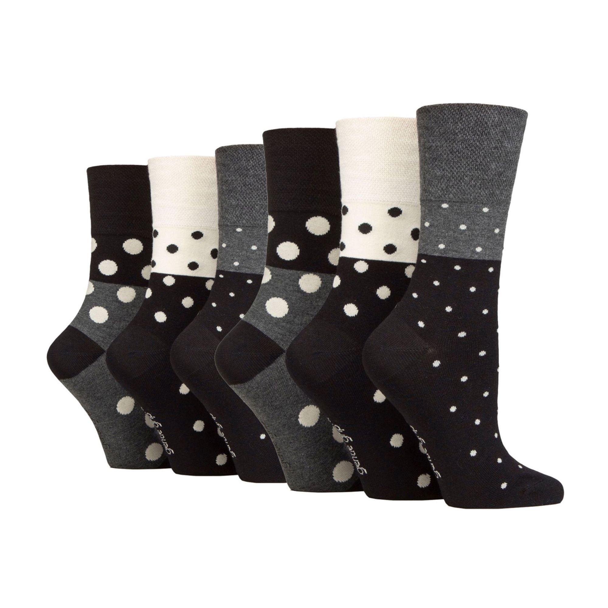 Sock Snob 6 Pack Womens Non Elastic Loose Top Bamboo Socks