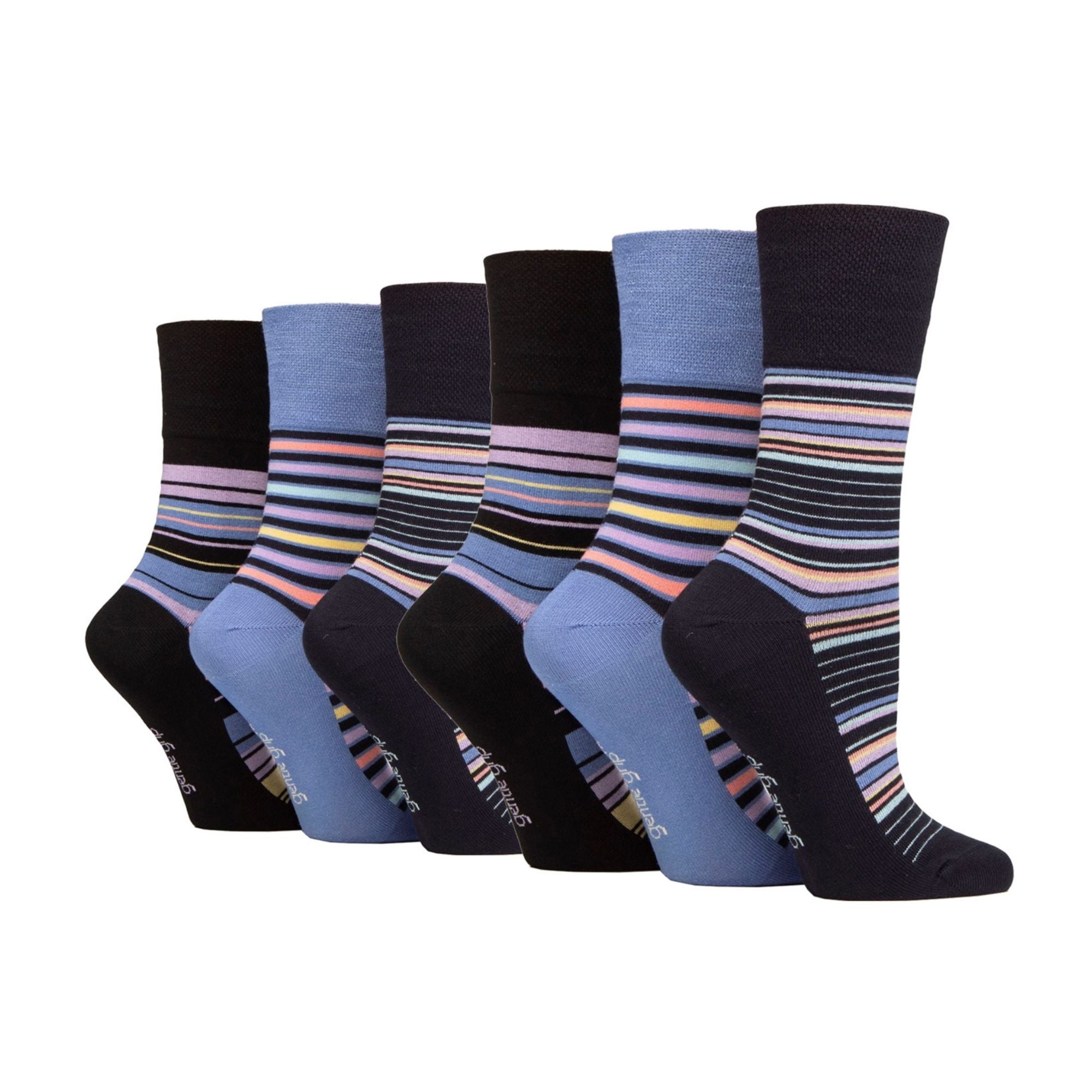 Sock Snob 6 Pack Womens Non Elastic Loose Top Bamboo Socks