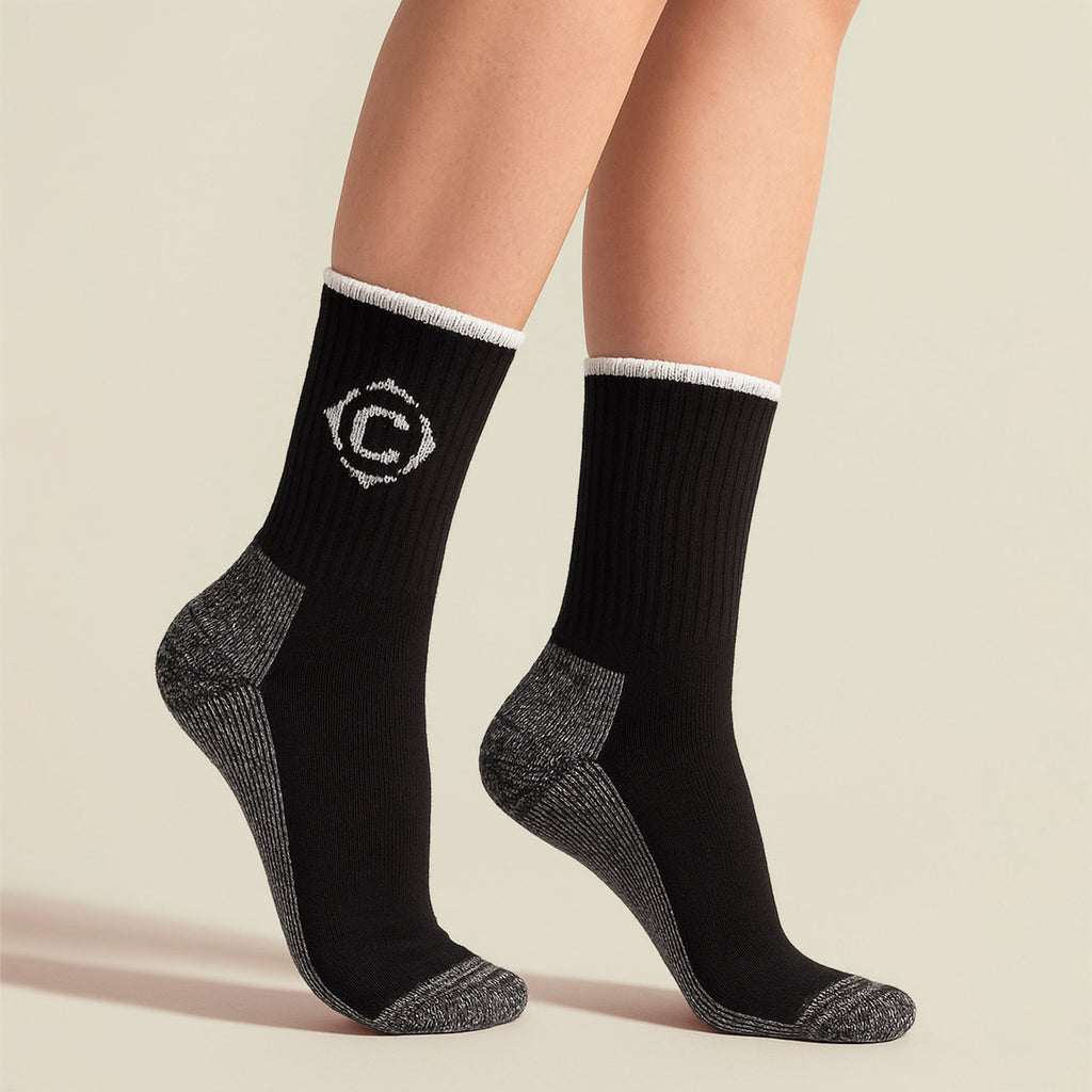 Country Pursuit Womens Heavy Duty Durable Cushioned Hiking Socks with Reinforced Heel and Toe