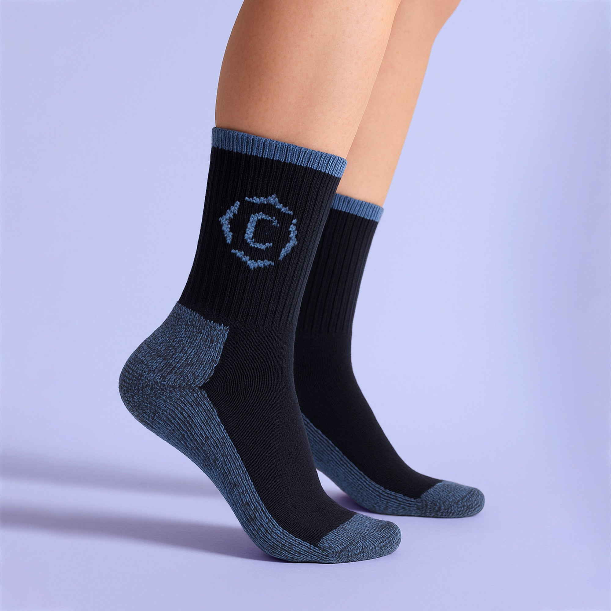 Country Pursuit Womens Heavy Duty Durable Cushioned Hiking Socks with Reinforced Heel and Toe