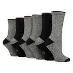 Country Pursuit 6 Pairs Womens Water Repellent Midweight Outdoor Socks for Hiking and Walking