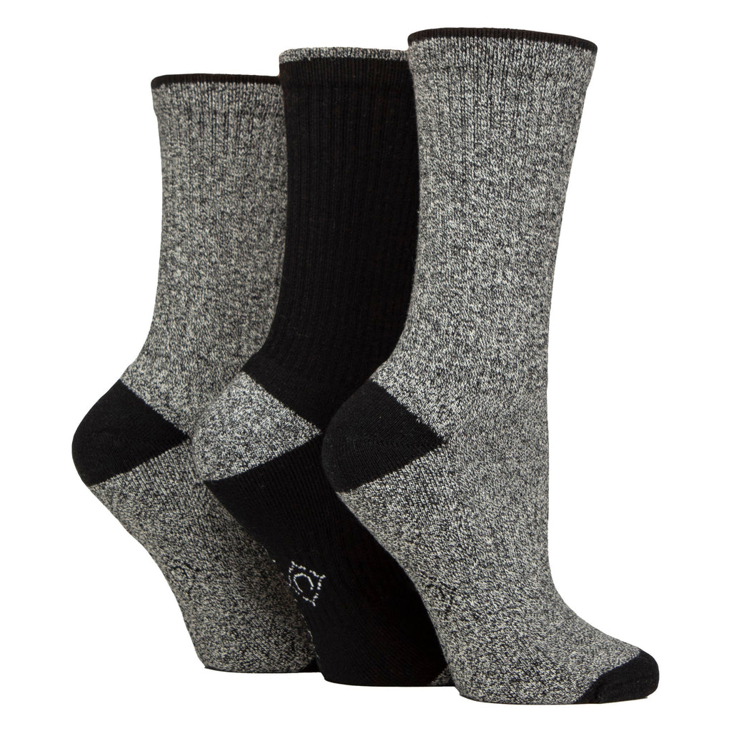 Country Pursuit 6 Pairs Womens Water Repellent Midweight Outdoor Socks for Hiking and Walking