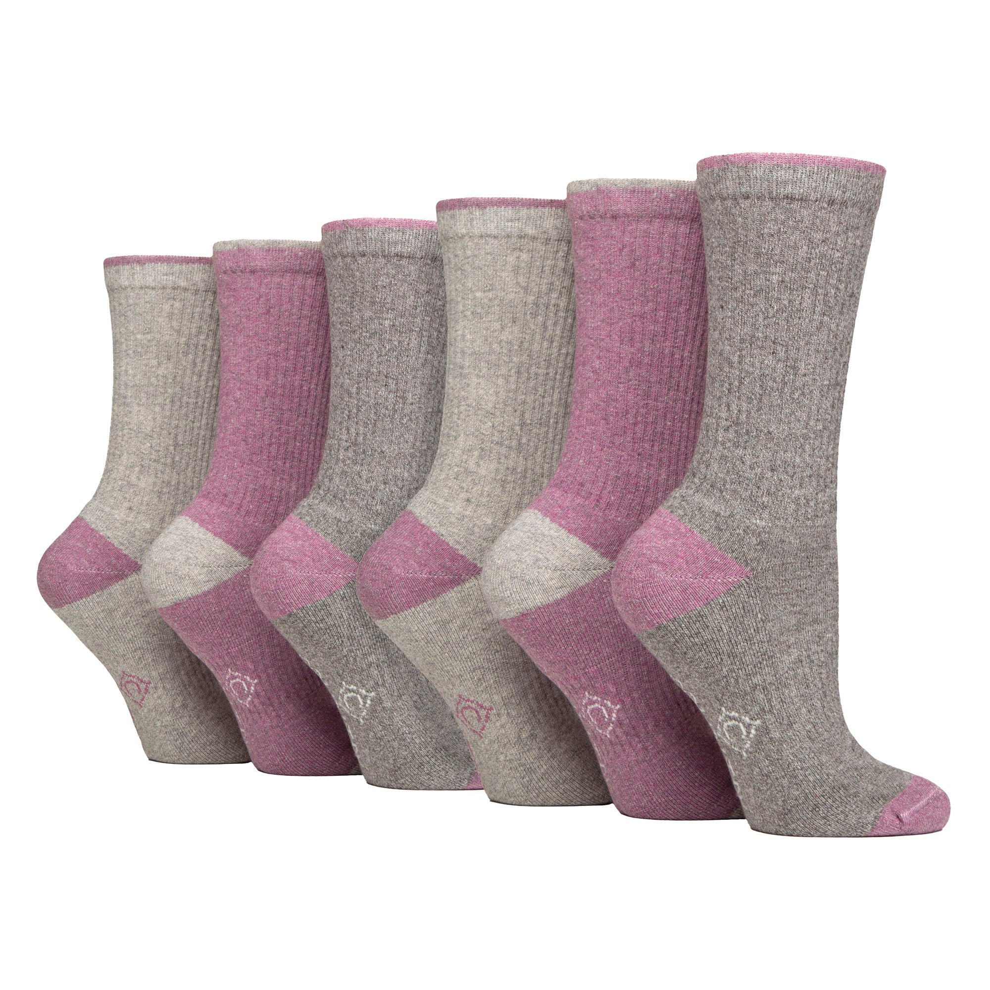 Country Pursuit 6 Pairs Womens Water Repellent Midweight Outdoor Socks for Hiking and Walking