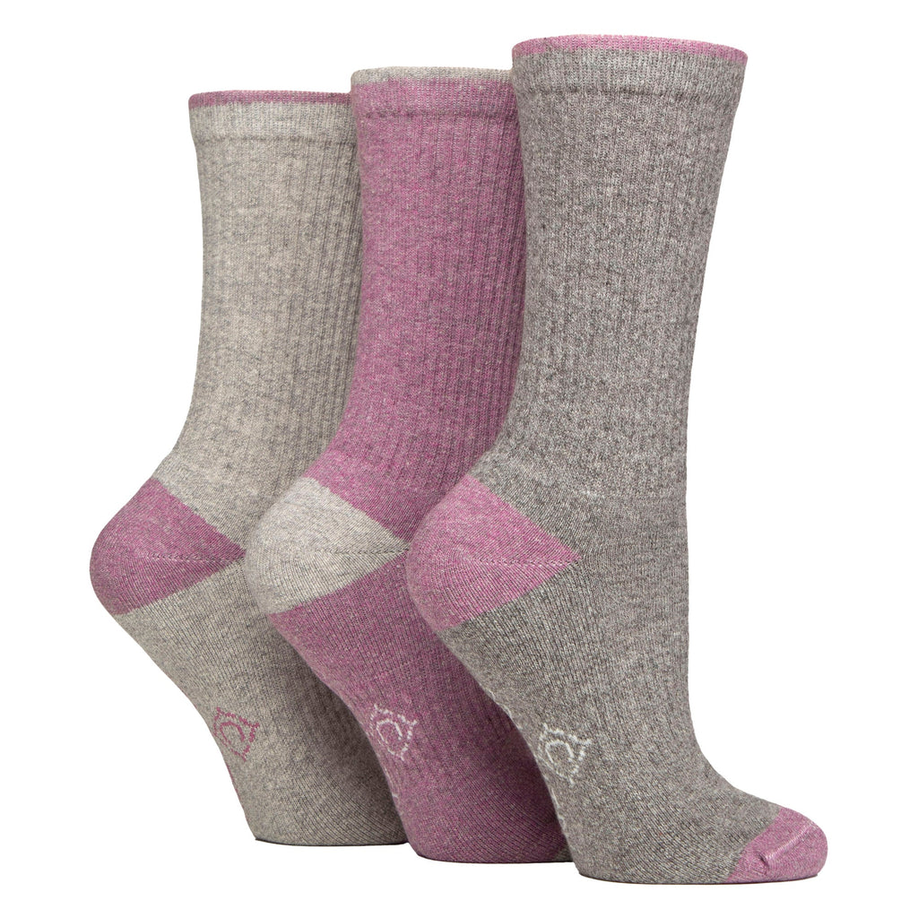 Country Pursuit 6 Pairs Womens Water Repellent Midweight Outdoor Socks for Hiking and Walking