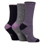 Country Pursuit 6 Pairs Womens Water Repellent Midweight Outdoor Socks for Hiking and Walking