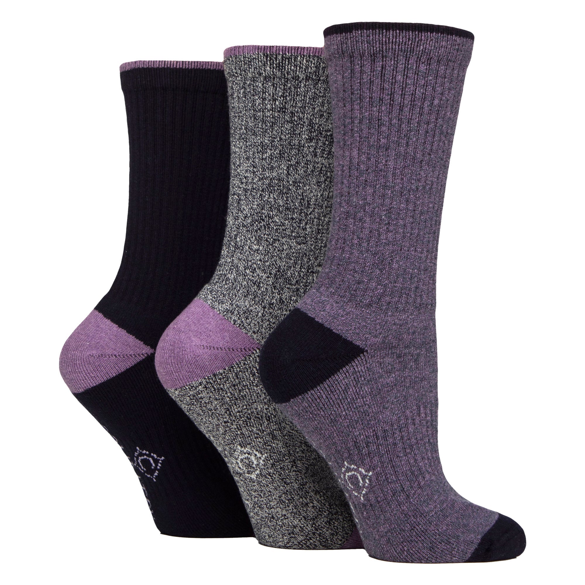 Country Pursuit 6 Pairs Womens Water Repellent Midweight Outdoor Socks for Hiking and Walking