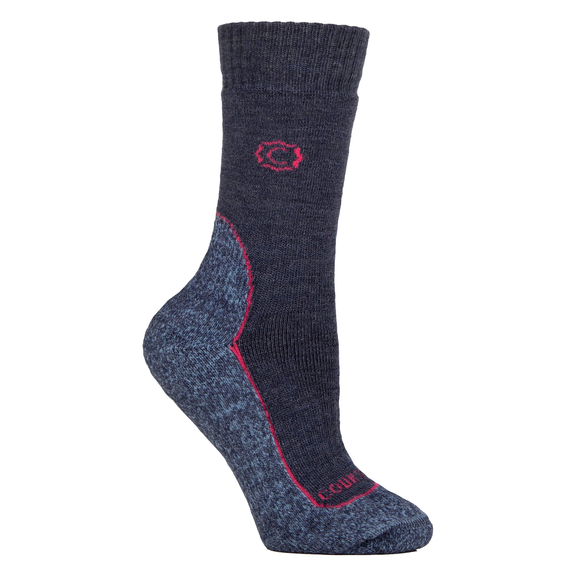 Country Pursuit Womens Wool Blend Cushioned Walker Socks for Hiking and Outdoor Comfort