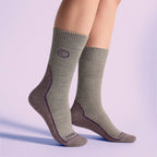 Country Pursuit Womens Wool Blend Cushioned Walker Socks for Hiking and Outdoor Comfort