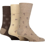 Sock Snob 6 Pack Mens Non Elastic Loose Top Patterned Socks