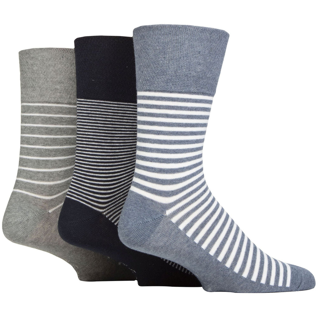 Sock Snob 6 Pack Mens Non Elastic Loose Top Patterned Socks