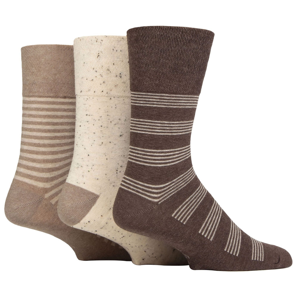 Sock Snob 6 Pack Mens Non Elastic Loose Top Patterned Socks