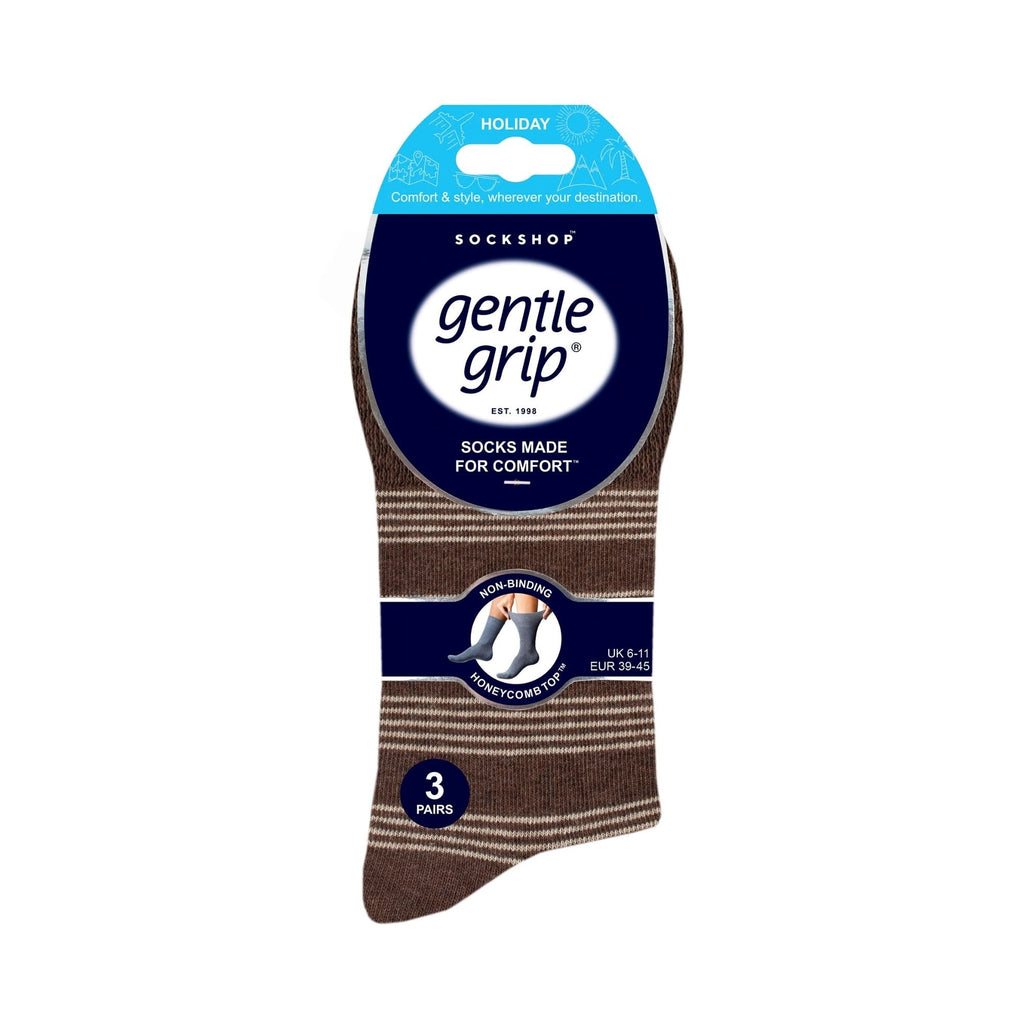 Sock Snob 6 Pack Mens Non Elastic Loose Top Patterned Socks