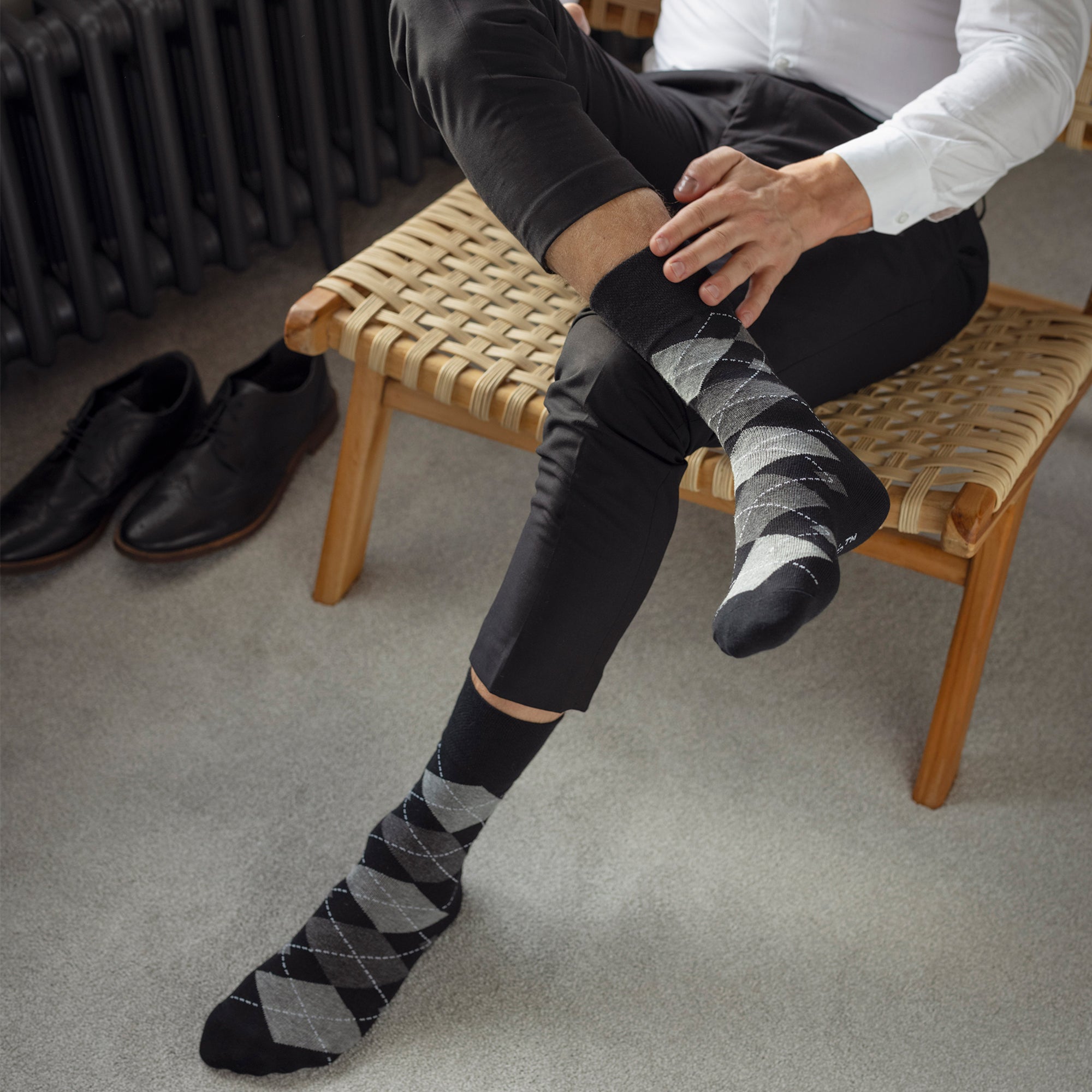 Gentle Grip 12 Pairs Mens Gentle Grip Loose Top Socks