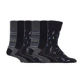 Sock Snob 6 Pack Mens Non Elastic Loose Top Patterned Socks
