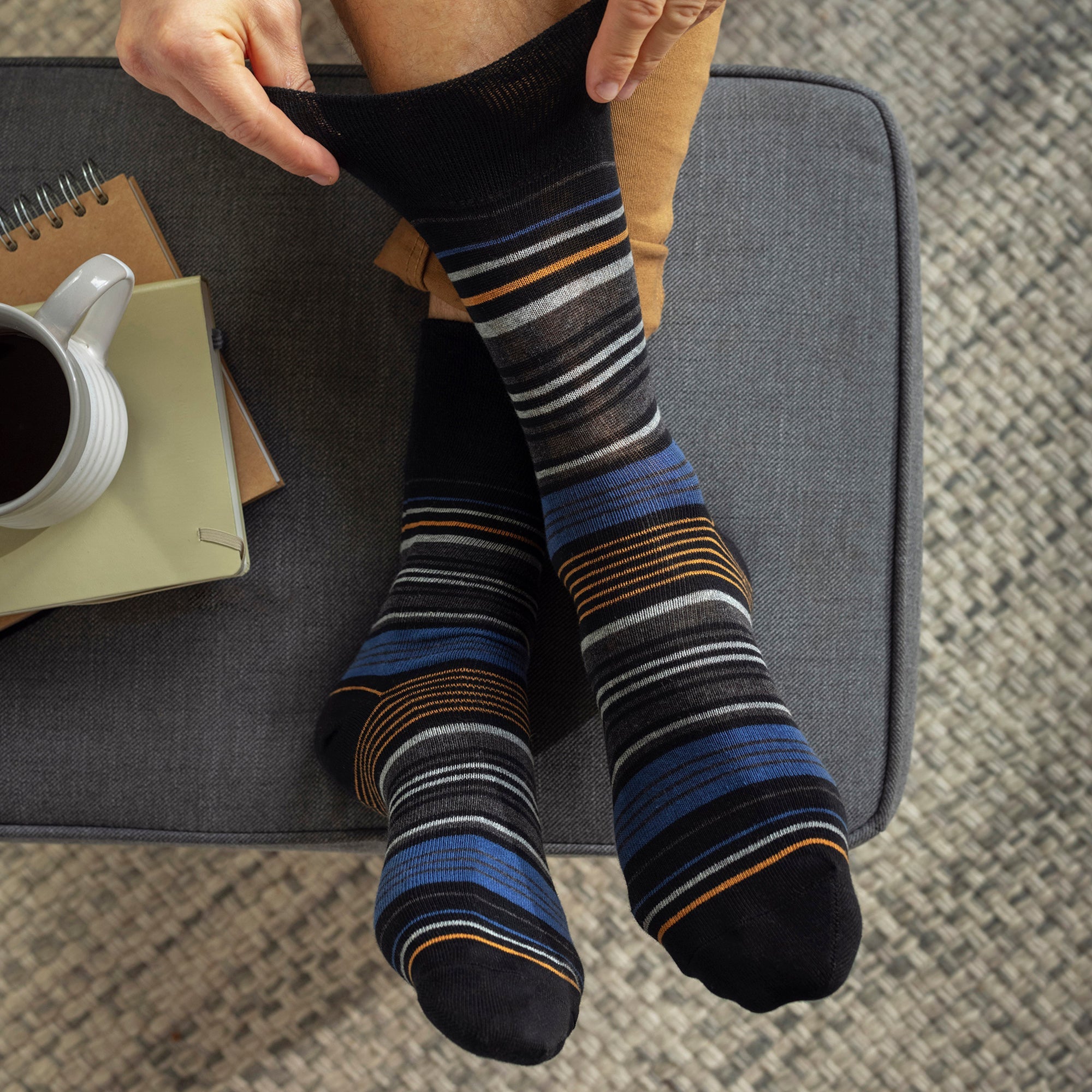 Gentle Grip 12 Pairs Mens Gentle Grip Loose Top Socks