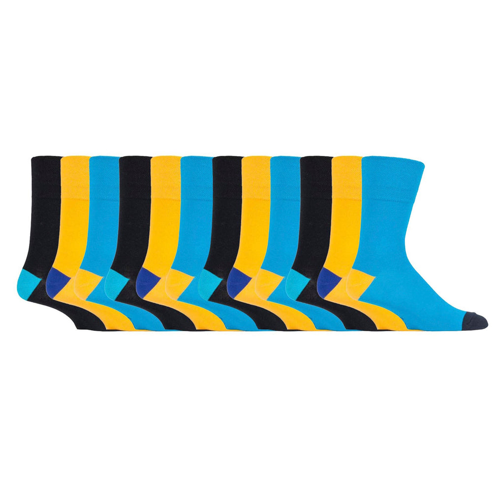 Gentle Grip 12 Pairs Mens Gentle Grip Loose Top Socks