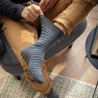 Sock Snob 6 Pack Mens Non Elastic Loose Top Patterned Socks