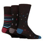 Sock Snob 6 Pack Mens Non Elastic Loose Top Patterned Socks