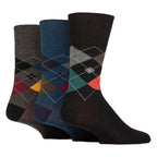 Sock Snob 6 Pack Mens Non Elastic Loose Top Patterned Socks