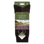 Country Pursuit Mens Heavy Duty Durable Cushioned Hiking Socks with Reinforced Heel and Toe