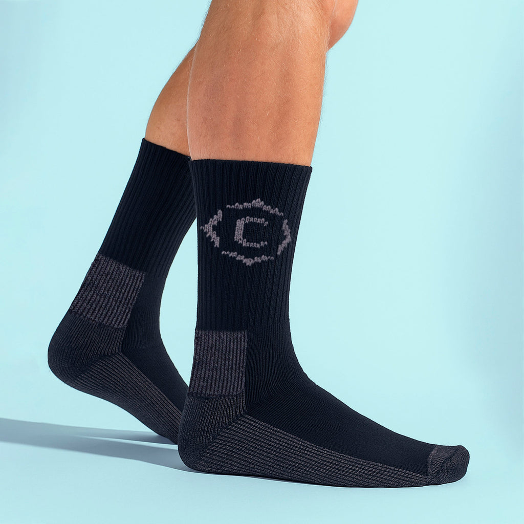 Country Pursuit Mens Heavy Duty Durable Cushioned Hiking Socks with Reinforced Heel and Toe