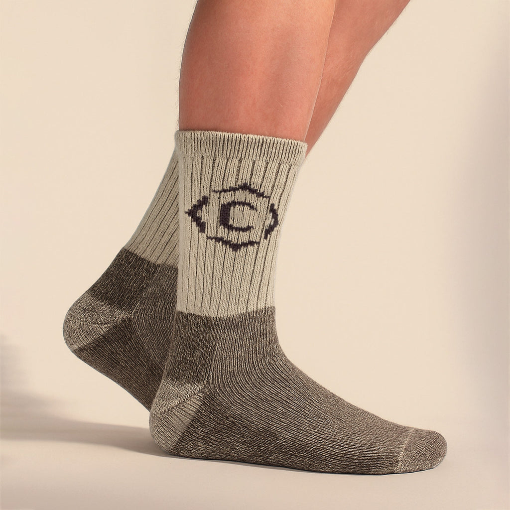 Country Pursuit Mens Heavy Duty Durable Cushioned Hiking Socks with Reinforced Heel and Toe