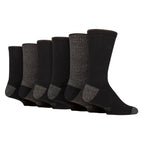 Sock Snob 6 Pairs Mens Water Repellent Midweight Outdoor Socks for Hiking and Walking