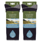 Sock Snob 6 Pairs Mens Water Repellent Midweight Outdoor Socks for Hiking and Walking