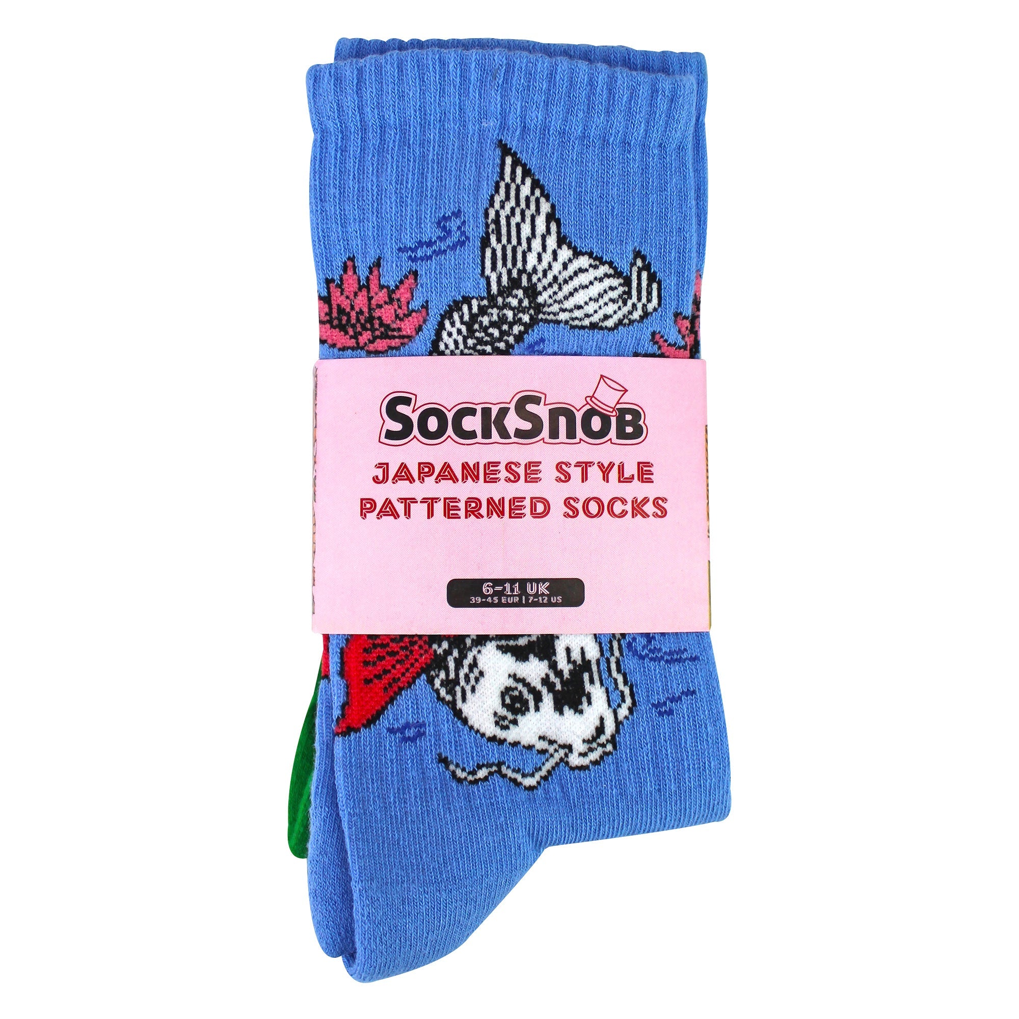 Sock Snob 4 Pairs Mens Novelty Japanese Style Cotton Socks