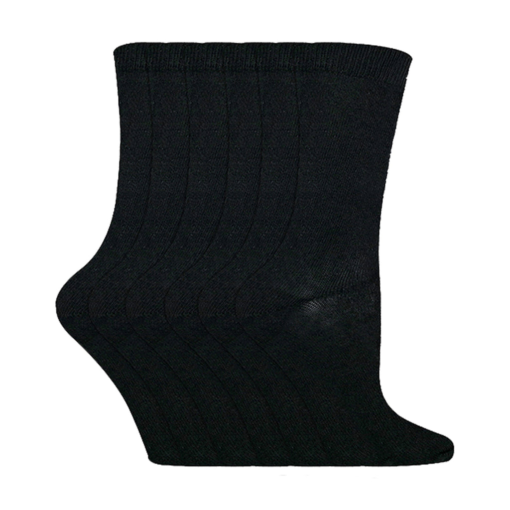 Sock Snob 6 Pack Girls and Boys Super Soft Breathable Organic Bamboo Socks