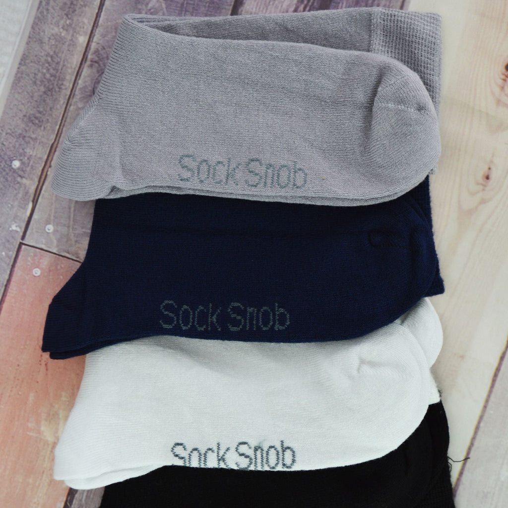 Sock Snob 6 Pack Girls and Boys Super Soft Breathable Organic Bamboo Socks