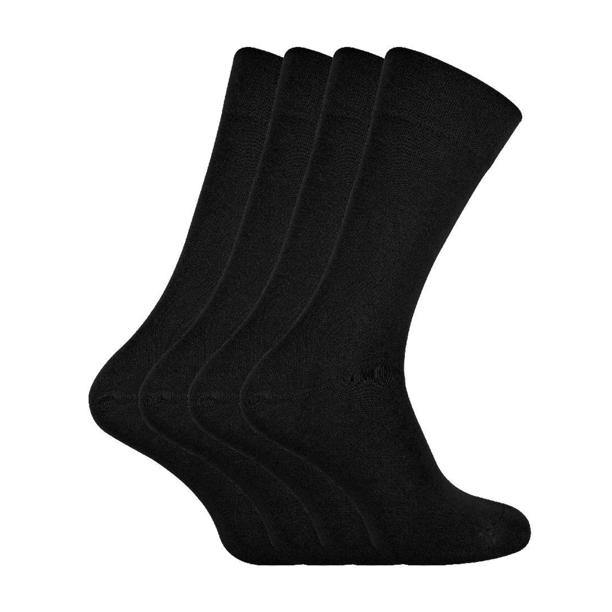 Sock Snob 4 Pack Unisex Luxury Bamboo Crew Dress Socks