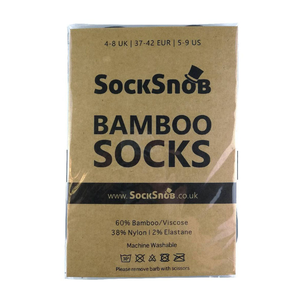 Sock Snob 4 Pack Unisex Luxury Bamboo No Show Invisible Socks