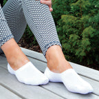 Sock Snob 4 Pack Unisex Luxury Bamboo No Show Invisible Socks