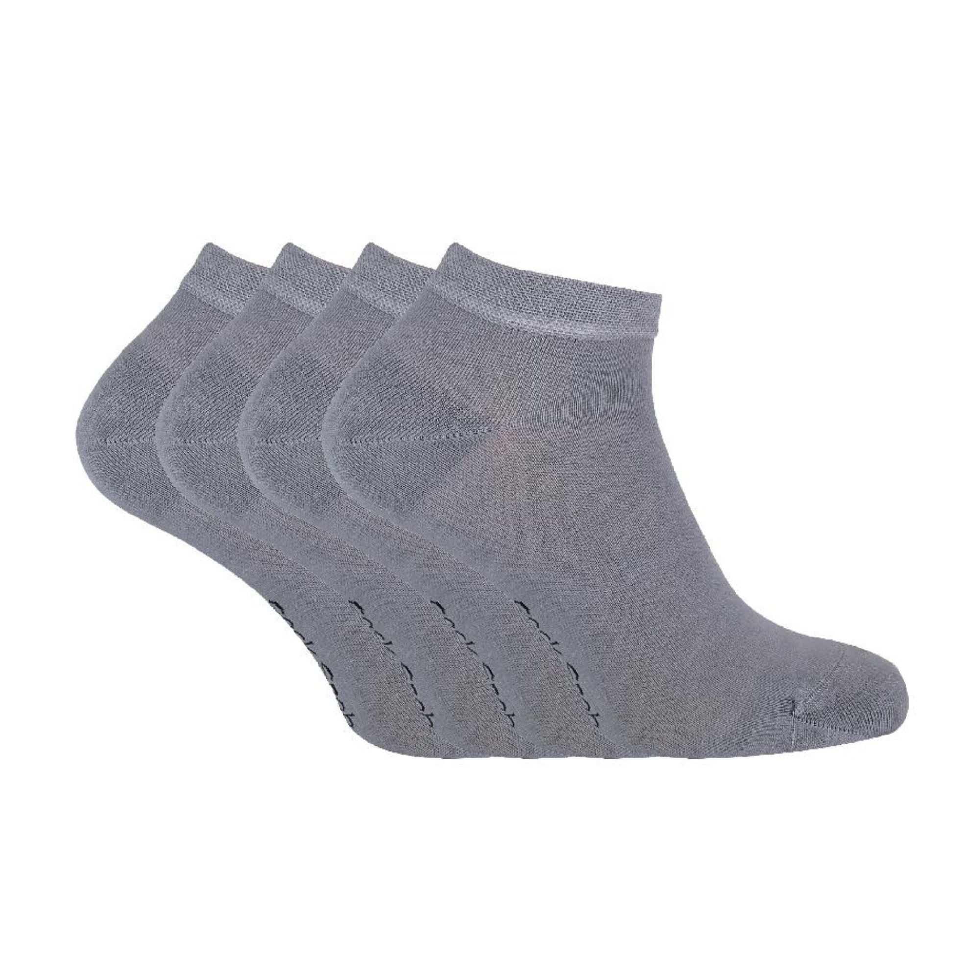 Sock Snob 4 Pack Unisex Luxury Bamboo Low Cut Trainer Socks