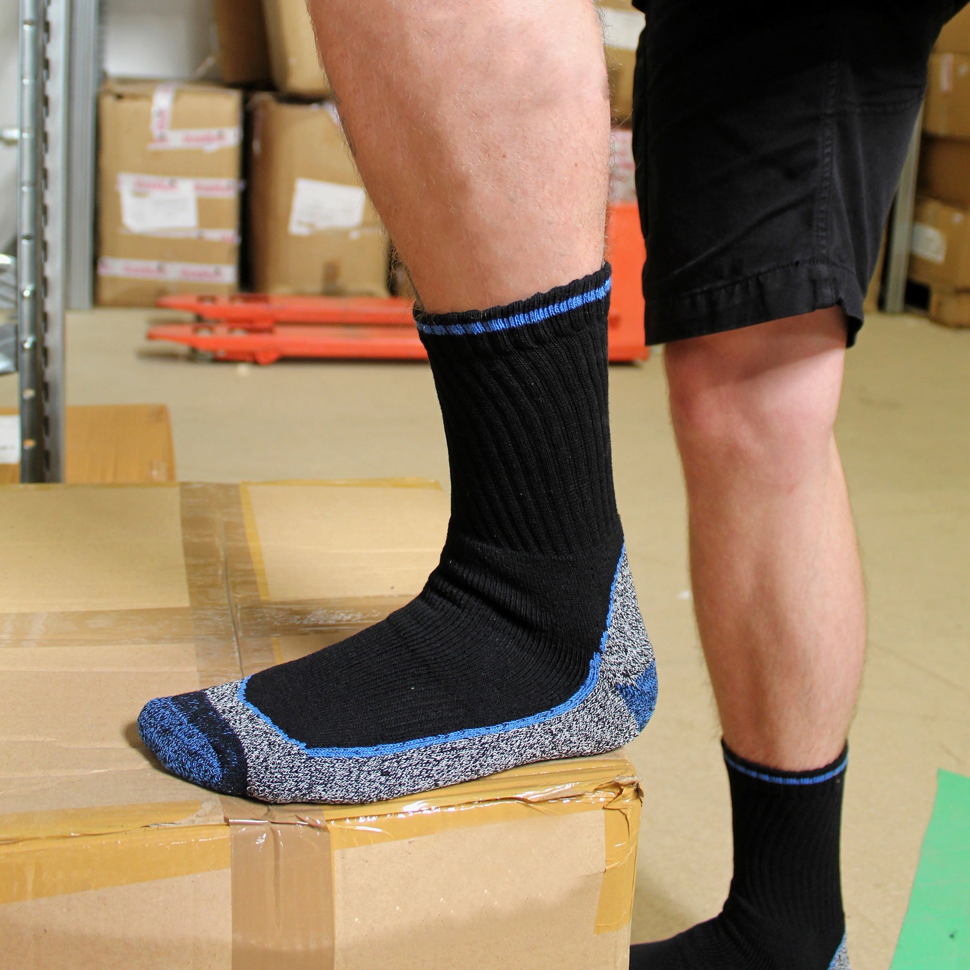 Elle Mens / Womens Summer Cotton Bamboo Work Socks Multipack Options