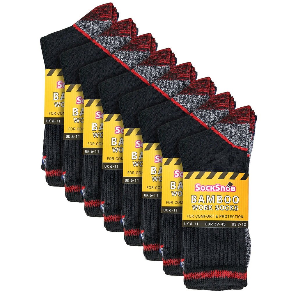 Elle Mens / Womens Summer Cotton Bamboo Work Socks Multipack Options
