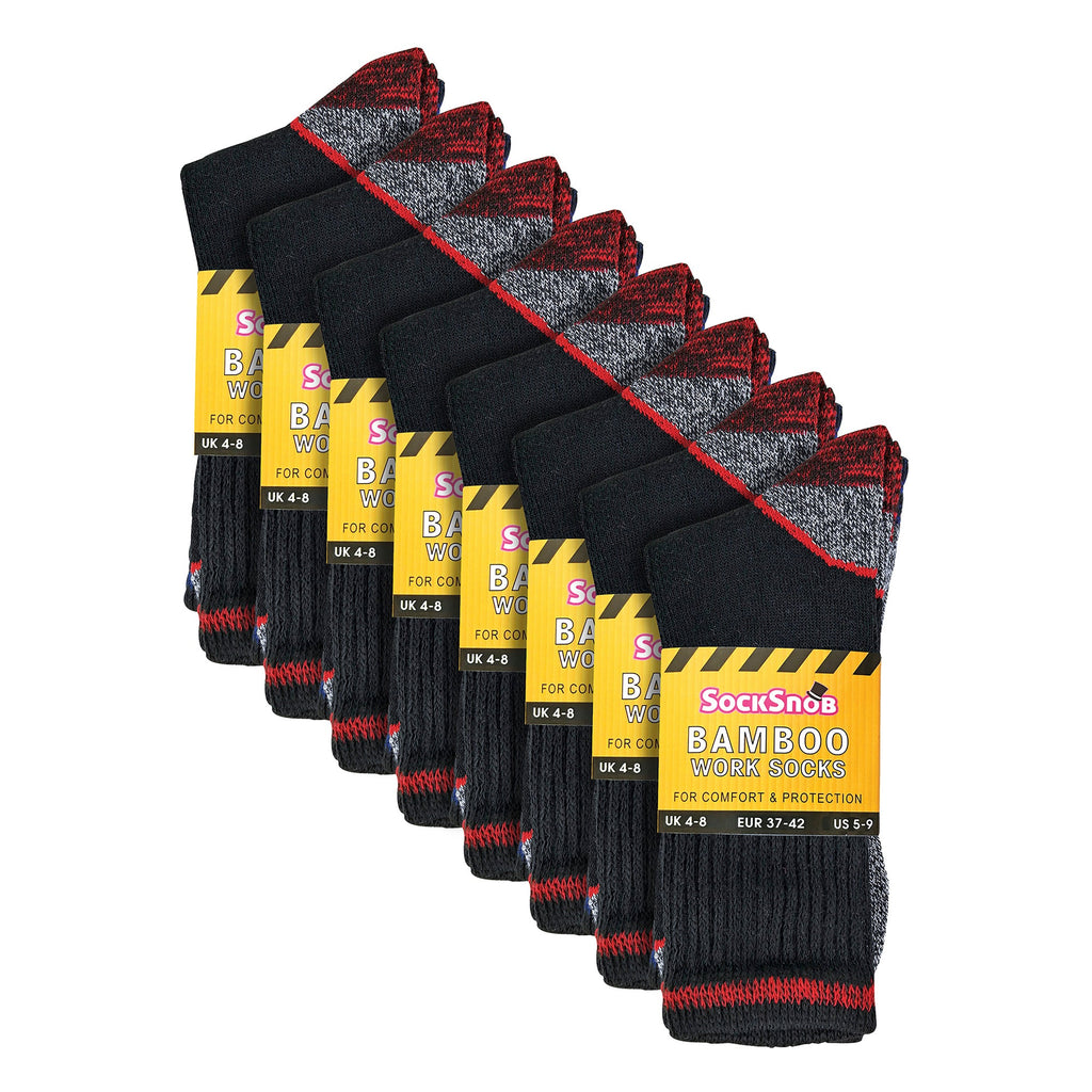 Elle Mens / Womens Summer Cotton Bamboo Work Socks Multipack Options