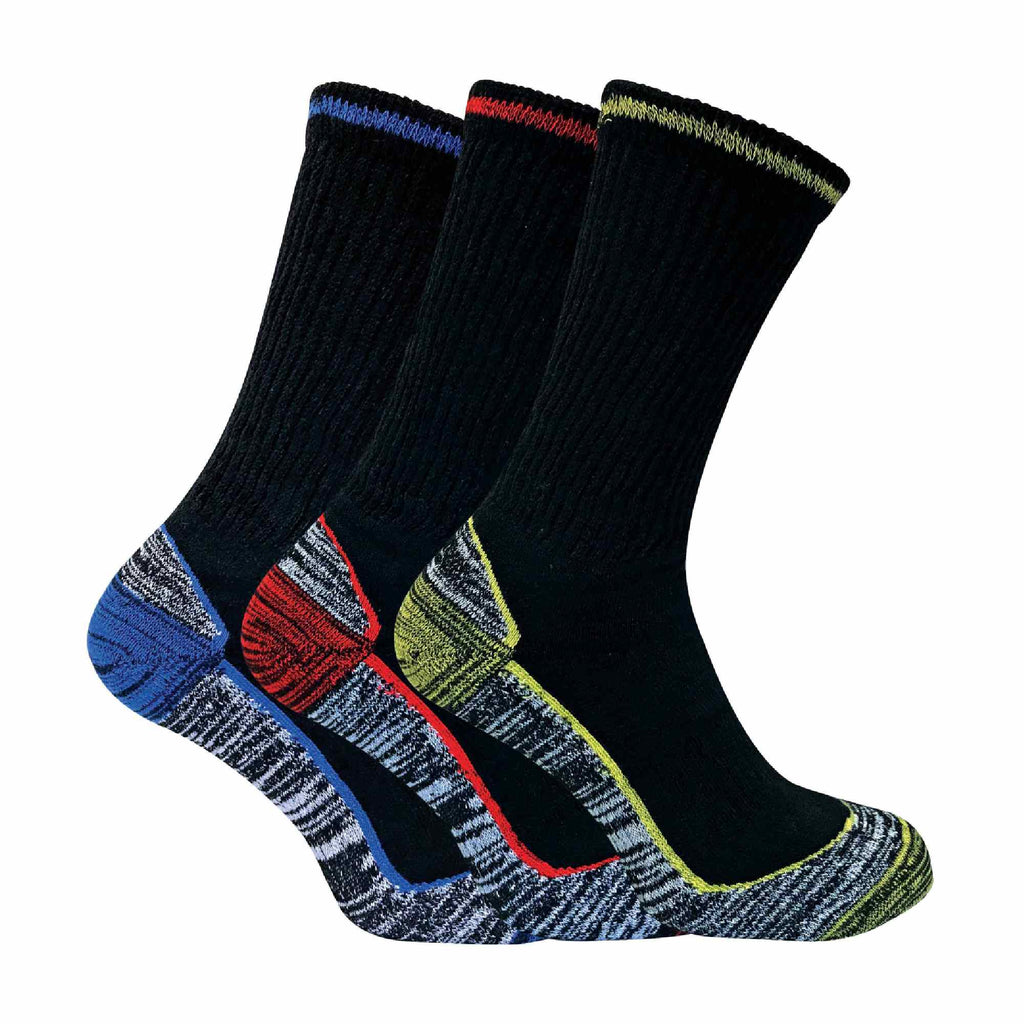 Elle Mens / Womens Summer Cotton Bamboo Work Socks Multipack Options