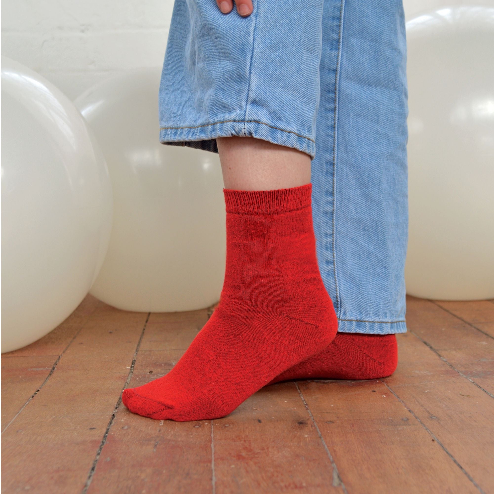 Sock Snob 6 Pack Kids Plain Solid Coloured Cotton Socks