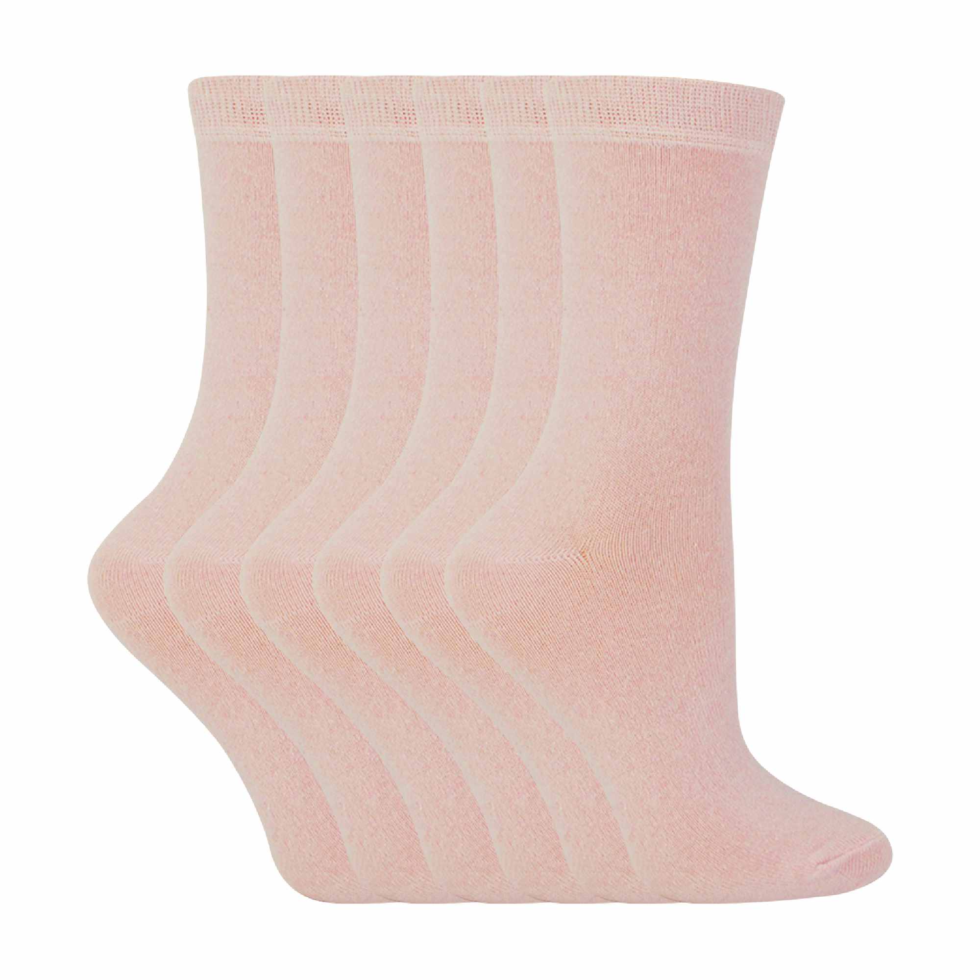 Sock Snob 6 Pack Kids Plain Solid Coloured Cotton Socks