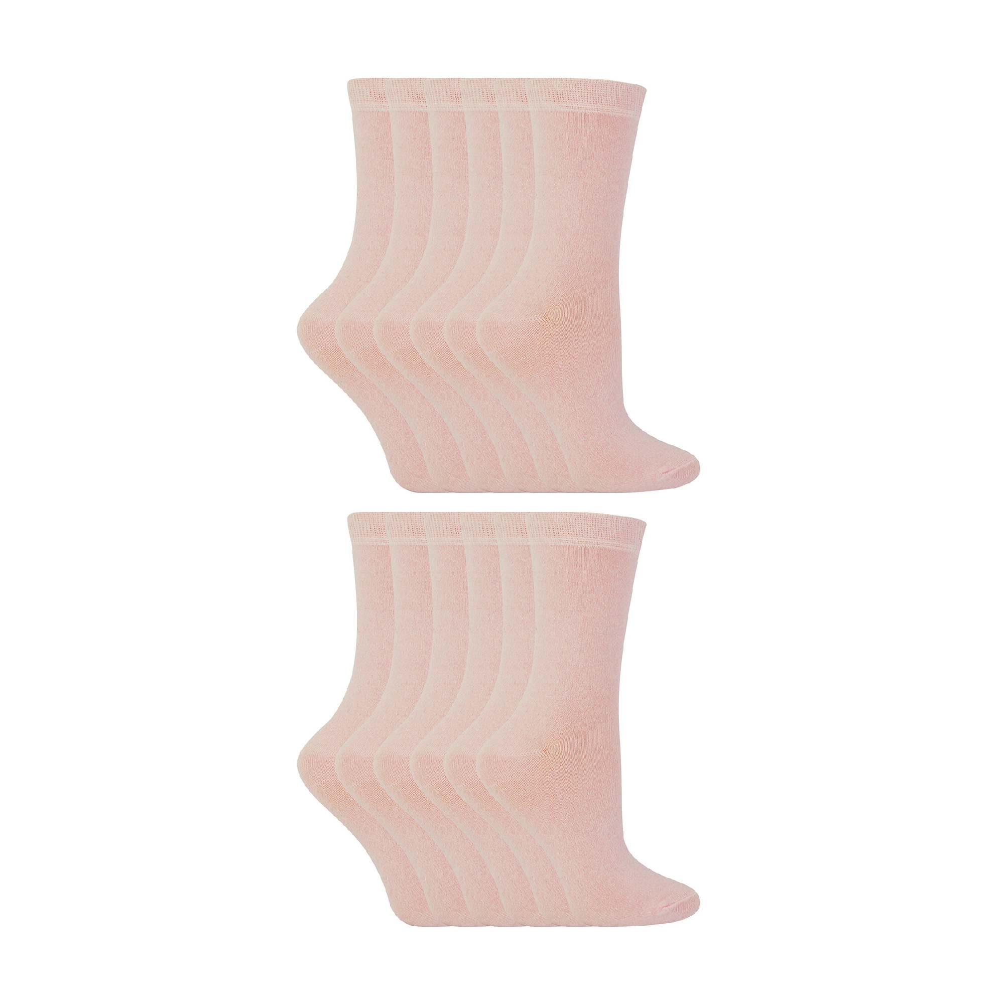 Sock Snob 12 Pair Kids Soft Cotton Colourful Casual Plain Dress Socks