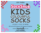Sock Snob Multipack of Kids Cotton Rich Socks