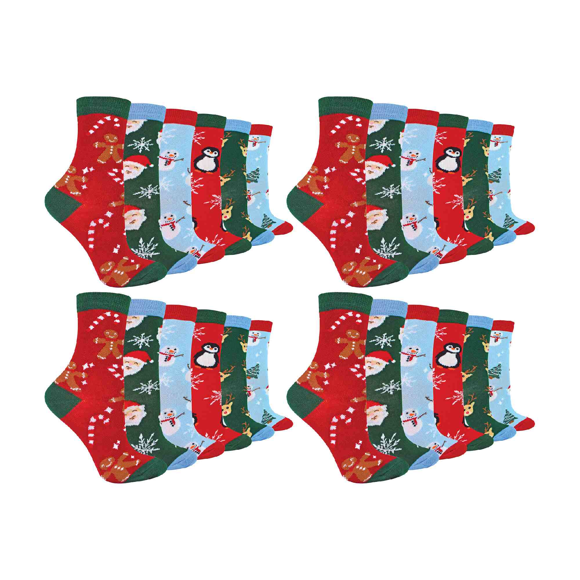 Sock Snob Kids Novelty Festive Christmas Socks Multipack Options