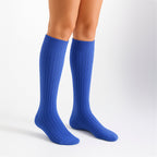 Sock Snob 6 Pairs Womens 100% Cotton Knee High Socks