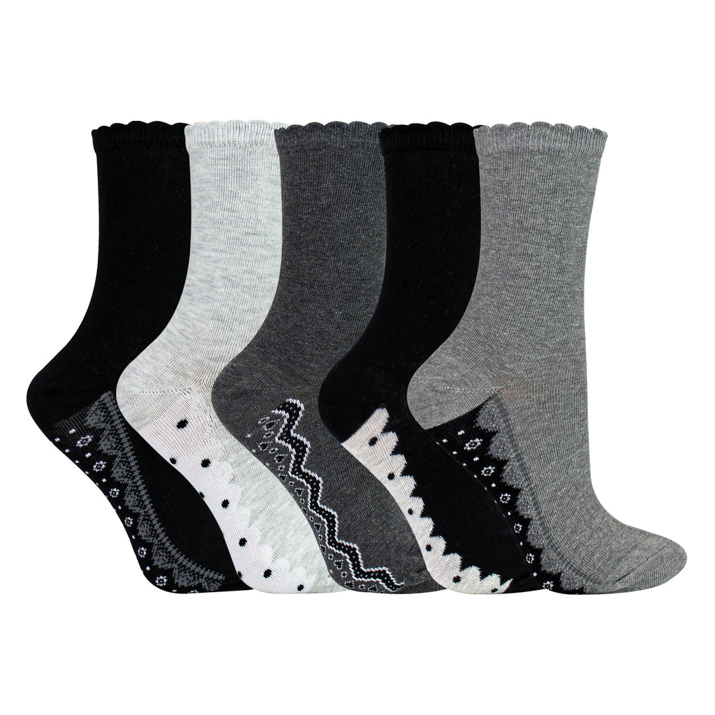 Sock Snob 10 Pairs Womens Lace Effect Footbed Socks