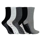 Sock Snob 5 Pairs Womens Lace Effect Footbed Socks